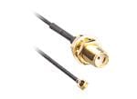 TE Connectivity / Linx Technologies CSH SMA Bulkhead Jack to U.FL Plug Cable Assembly