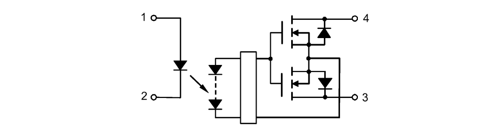 Application Circuit Diagram - Toshiba TLP3145 Photorelays