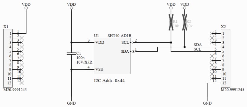 Schematic - Sensirion SENSEVAL-SHT4xV1 Evaluation Board Schematic - Sensirion SENSEVAL-SHT4xV1 Evaluation Board