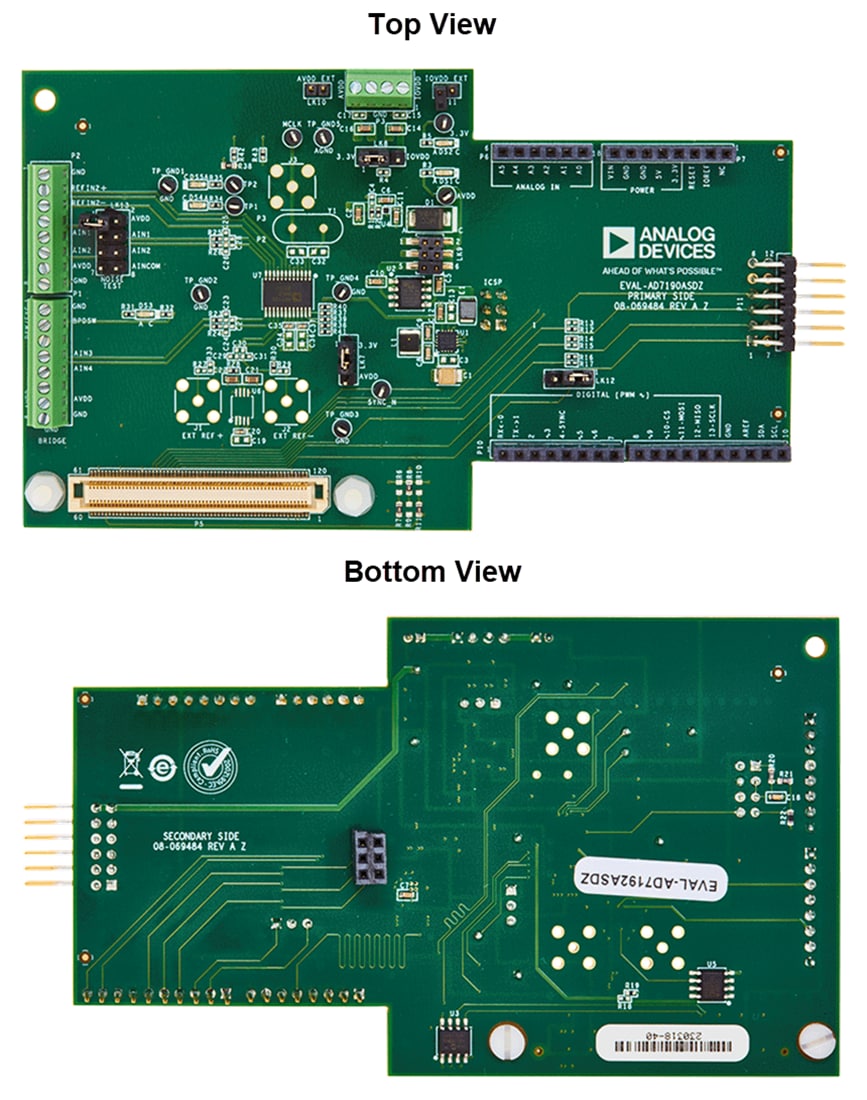 Mechanical Drawing - Analog Devices Inc. EVAL-AD7192ASDZ Evaluation Kit for AD7192