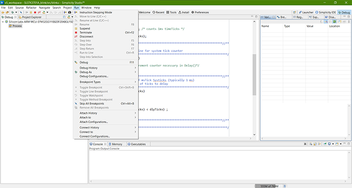 Terminate the debugger once you are finished testing the code
